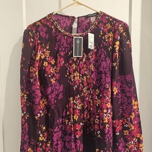 Cable & Gauge Pink Multi Floral Top